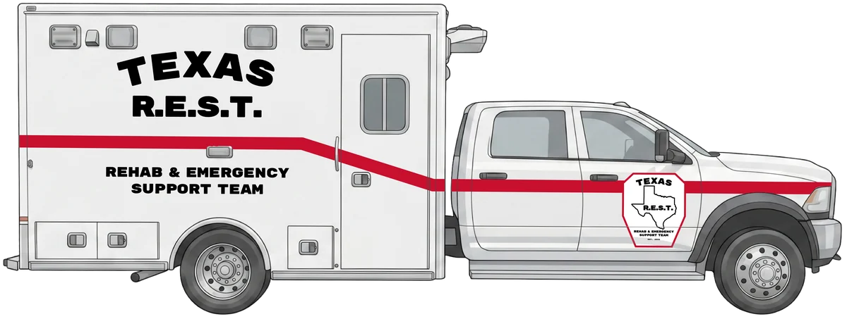 Texas R.E.S.T. ambulance concept, lettered side profile